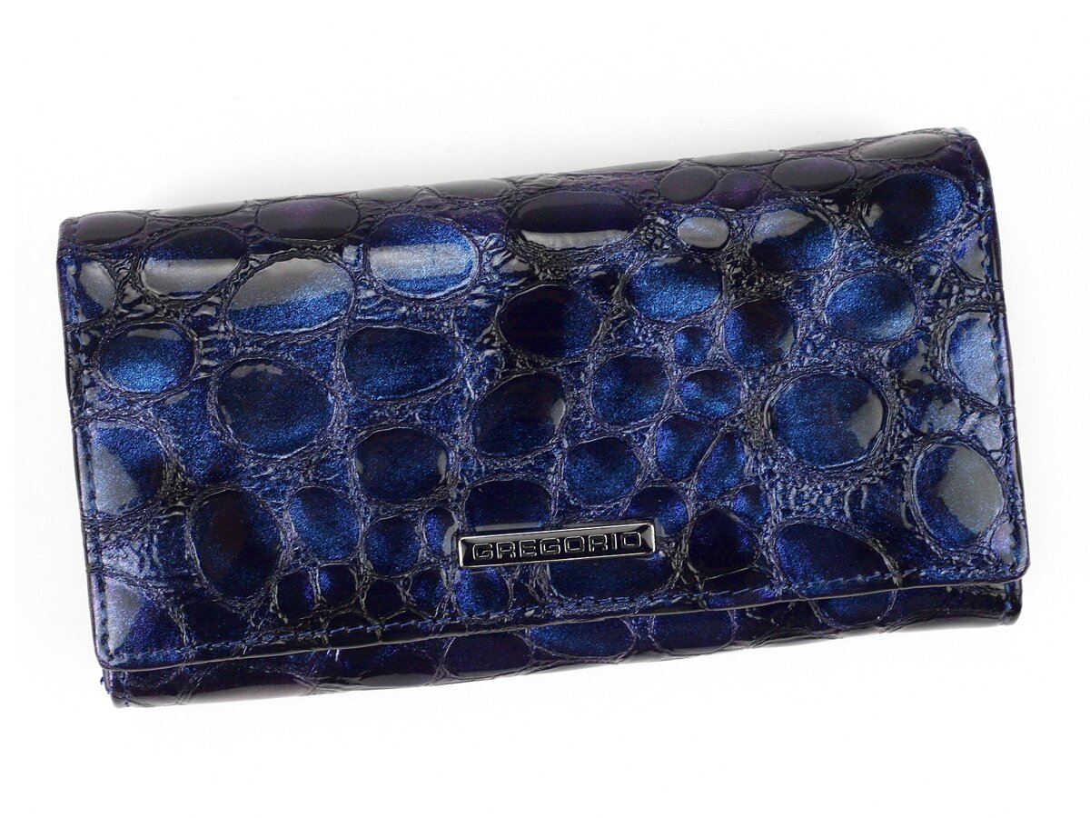 Dámska kožená peňaženka Gregorio FZ-107 modrá