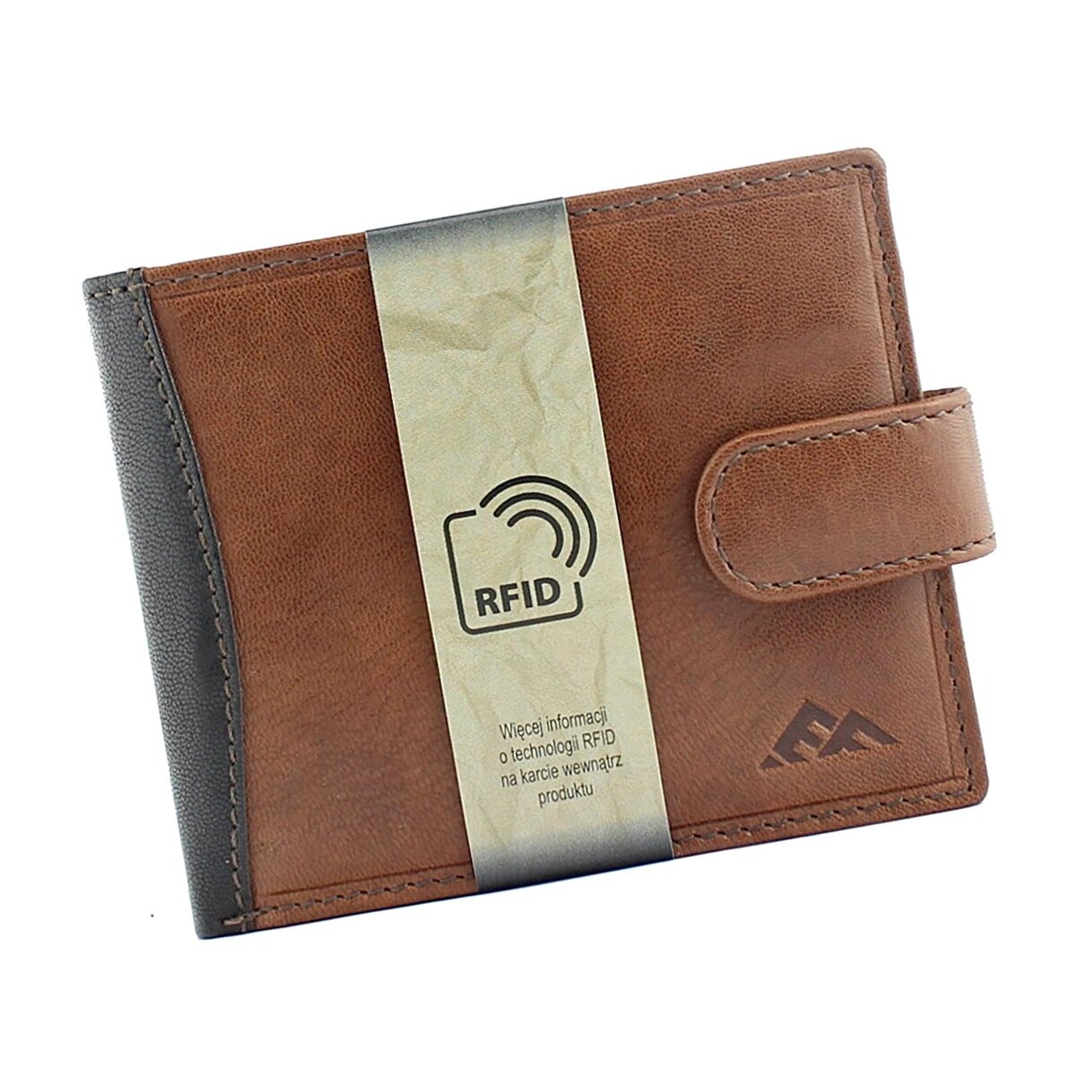 Bezpečnostná kožená peňaženka EL FORREST 548-21 RFID hnedá
