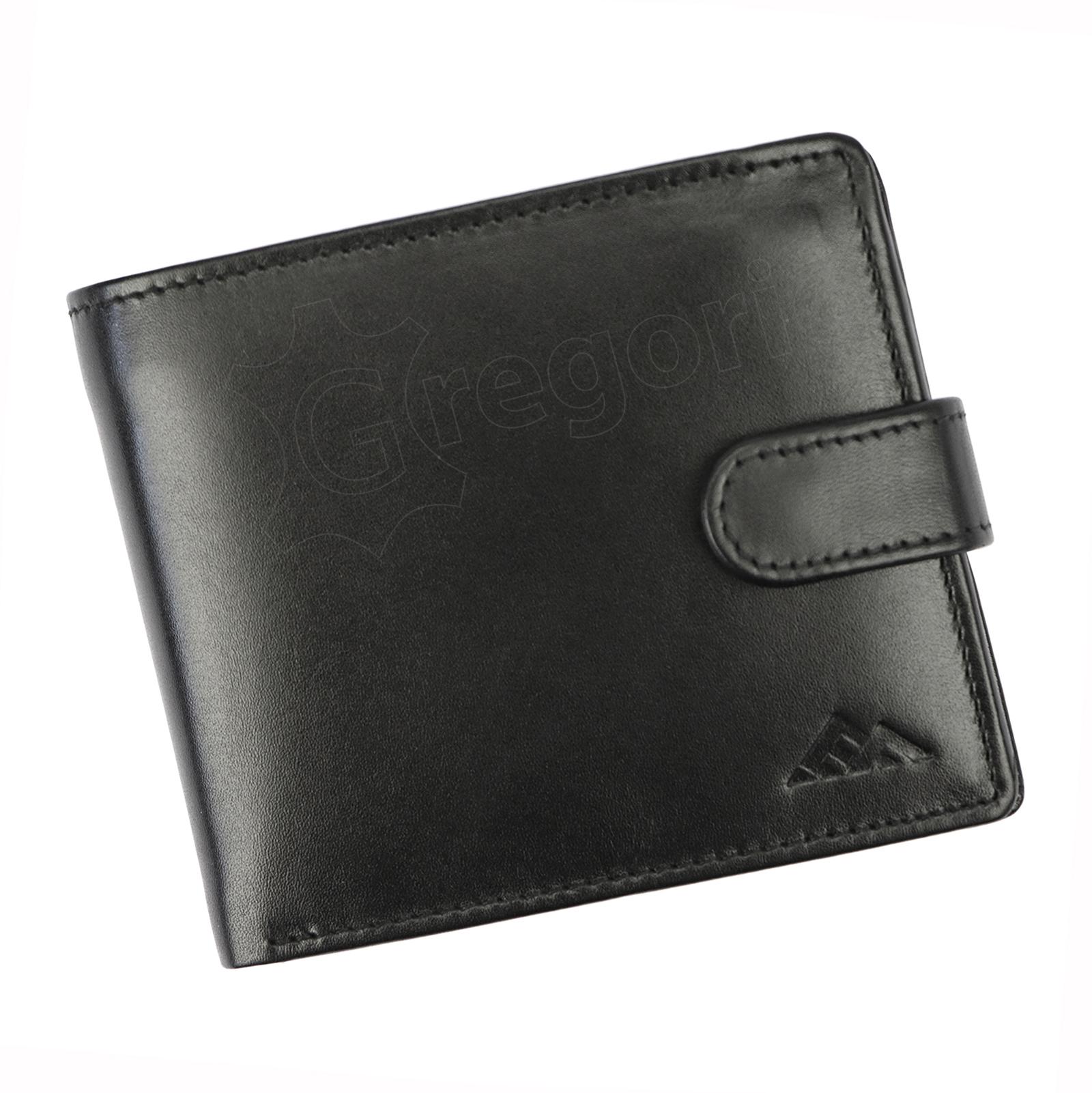 Bezpečnostná kožená peňaženka EL FORREST 556-67 RFID čierna 