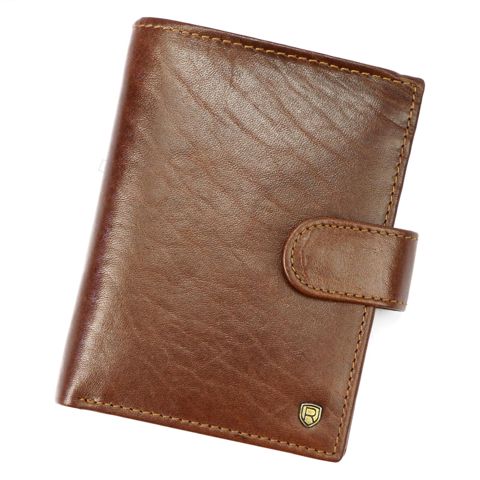 Bezpečnostná kožená peňaženka Rovicky N62L RFID hnedá