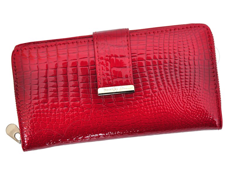 Kožená peňaženka červená Jennifer Jones 5280