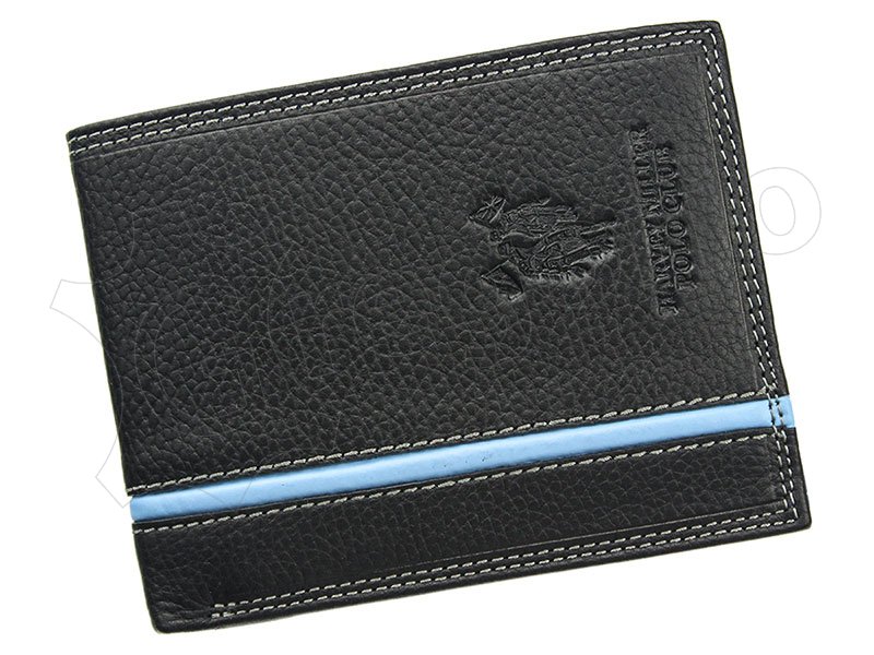 Pánska kožená peňaženka čierna Harvey Miller Polo Club 5313 261