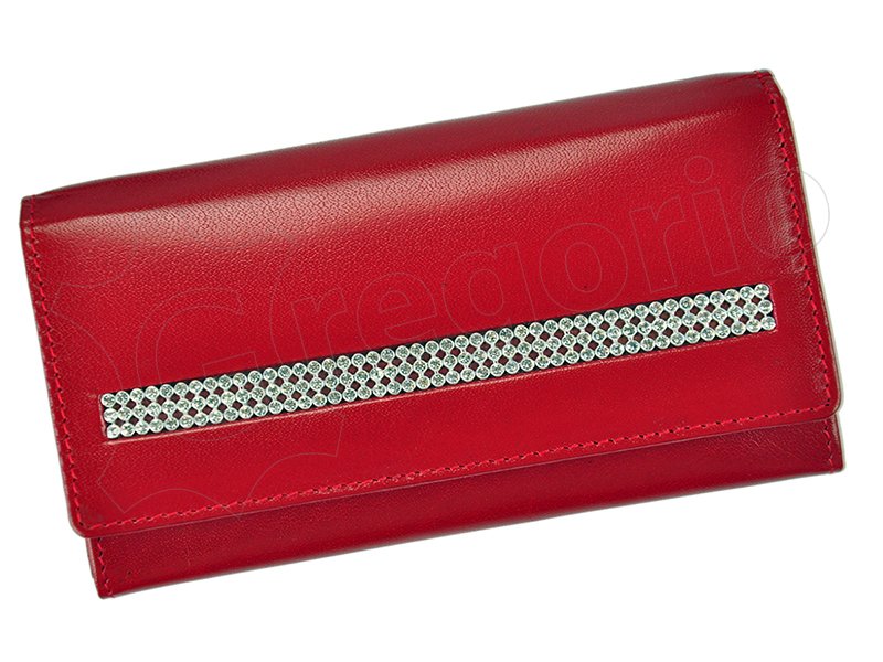 Dámska kožená peňaženka červená Rovicky CPR-016-CRY-BAR