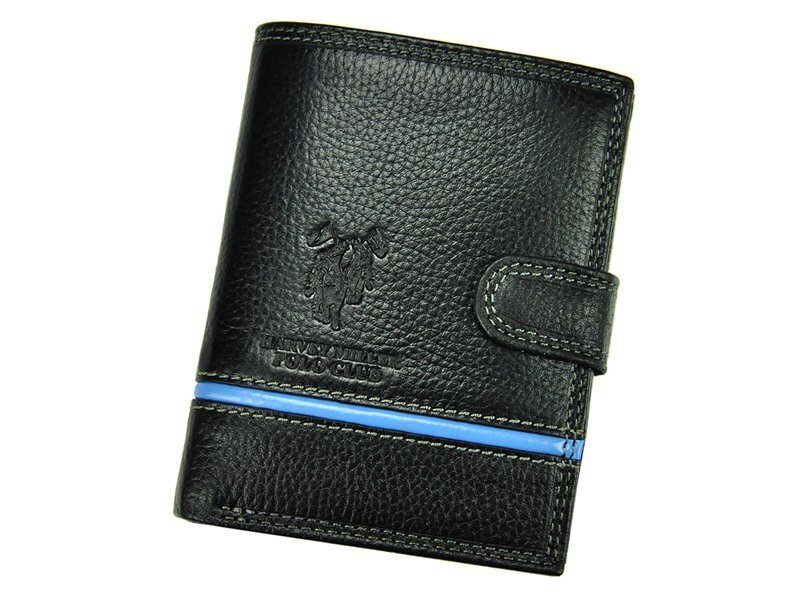 Pánska kožená peňaženka Harvey Miller čierna 5313 PL04